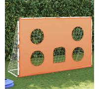 vidaXL Kids' Football Goal with Targeting Mat & Ball Football Net Soccer Goal