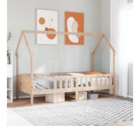 vidaXL Kids' House Bed Frame without Mattress 80x200 cm Pine (850704), Brown