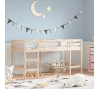 Kids' Loft Bed with Ladder Children Bedroom Bunk Bed Solid Wood Pine vidaXL