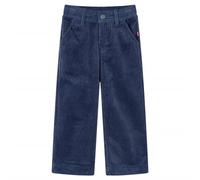 vidaXL Kids' Pants Toddler Trousers Children's Pants with Pockets Corduroy Navy 104