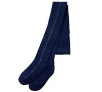 vidaXL Kids' Pantyhose - Navy Children’s School Tights, Cozy Cotton Blend Footed Leggings for Toddlers - Size 116 (Suitable for 5-6 years)