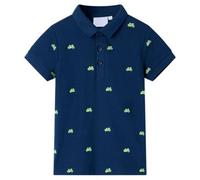 Vidaxl Kids' Polo Shirt Navy 128 Suitable For 7-8 Years