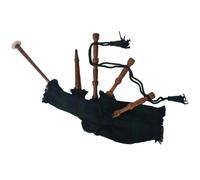 vidaXL Kid's Scottish Great Highland Music Bagpipes, Junior Playable Bagpipes for Children, Bagpipe for Beginners, Green Black Watch Tartan