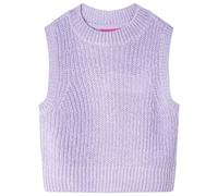 vidaXL Kids' Knitted Sweater Vest in Light Lilac, Size 128, Ideal for Ages 7-8