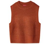 vidaXL Kids' Sweater Vest Knitted Cognac 140 Brown