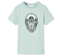 Vidaxl Kids' T-Shirt With Stripes Light Mint 128
