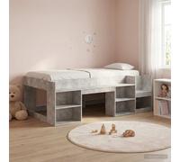 vidaXL Kids'Bed Frame with Storage Concrete Grey 80 x 200 cm