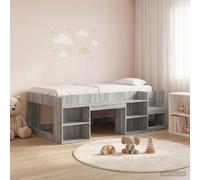 vidaXL Kids'Bed Frame with Storage Grey Sonoma 80 x 200 cm