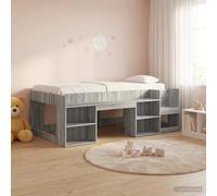 vidaXL Kids'Bed Frame with Storage Grey Sonoma 90 x 200 cm