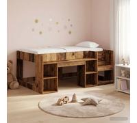 vidaXL Kids'Bed Frame with Storage Old Wood 80 x 160 cm
