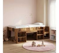 vidaXL Kids'Bed Frame with Storage Old Wood 80 x 200 cm