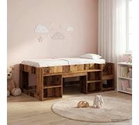 vidaXL Kids'Bed Frame with Storage Old Wood 90 x 200 cm