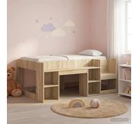 vidaXL Kids'Bed Frame with Storage Sonoma Oak 80 x 160 cm