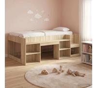 vidaXL Kids'Bed Frame with Storage Sonoma Oak 90 x 200 cm