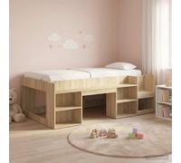 vidaXL Kids'Bed Frame with Storage Sonoma Oak 98.5 x 200 cm