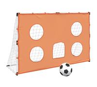 vidaXL Kids'Football Goal with Targeting Mat and Ball, Football Net for Teens Ad