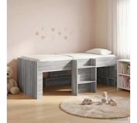 vidaXL Kids'High Bed Frame 2 pcs Grey Sonoma 193 x 96.1 x 68.5 cm
