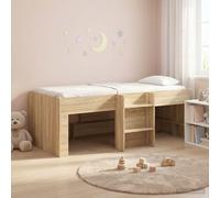 vidaXL Kids'High Bed Frame 2 pcs Sonoma 193 x 96.1 x 68.5 cm