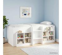 vidaXL Kids'High Bed Frame 2 pcs White 193 x 96.1 x 68.5 cm