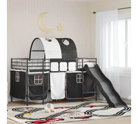 vidaXL Kids'Loft Bed Frame Black 80 x 200 cm Metal