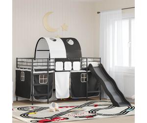 vidaXL Kids'Loft Bed Frame Black 80 x 200 cm Metal