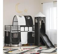 vidaXL Kids'Loft Bed Frame Black 90 x 190 cm Metal