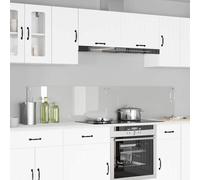 vidaXL Kitchen Backsplash 2 pcs Transparent 100 x 40 cm Tempered Glass