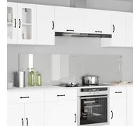 vidaXL Kitchen Backsplash 2 pcs Transparent 100 x 50 cm Tempered Glass