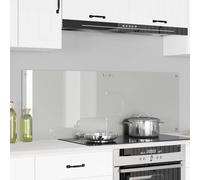 vidaXL Kitchen Backsplash 2 pcs Transparent 70 x 50 cm Tempered Glass