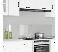 vidaXL Kitchen Backsplash 2 pcs Transparent 80 x 40 cm Tempered Glass