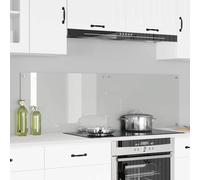 vidaXL Kitchen Backsplash 2 pcs Transparent 80 x 50 cm Tempered Glass