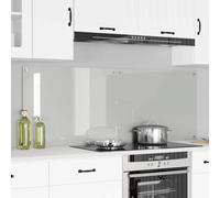 vidaXL Kitchen Backsplash 2 pcs Transparent 80 x 60 cm Tempered Glass