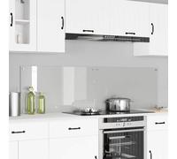 vidaXL Kitchen Backsplash 2 pcs Transparent 90 x 50 cm Tempered Glass