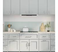 vidaXL Kitchen Backsplash 2 pcs White 100 x 40 cm Tempered Glass