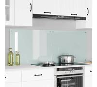 vidaXL Kitchen Backsplash 2 pcs White 80 x 60 cm Tempered Glass