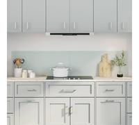 vidaXL Kitchen Backsplash 2 pcs White 90 x 40 cm Tempered Glass