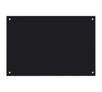 vidaXL Kitchen Backsplash Black 90 x 60 cm Tempered Glass