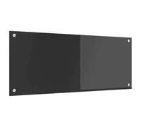 vidaXL Kitchen Backsplash Dark grey 100 x 40 x 0.6 cm Tempered Glass