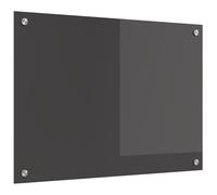 vidaXL Kitchen Backsplash Dark Grey 70 x 50 cm Tempered Glass | Tough tempered glass that lasts ages, Can handle high temps with ease, Smooth, modern look for kitchens