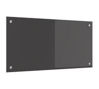 vidaXL Kitchen Backsplash Dark Grey 80 x 40 cm Tempered Glass