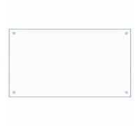 vidaXL Kitchen Backsplash Panel Tempered Glass - Heat & Scratch-Resistant Transparent 90x50cm