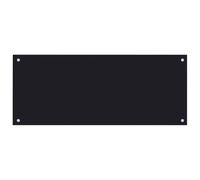 vidaXL Kitchen Backsplash Heat-Resistant Scratch-Resistant Kitchen Decor Wall Panel System Tile Splash Guard Black 100x40cm Tempered Glass