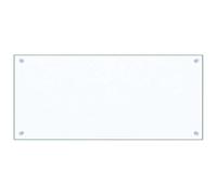 vidaXL Kitchen Backsplash Heat-resistant Scratch-resistant Kitchen Decor Wall Panel System Tile Splash Guard Transparent 90x40cm Tempered Glass