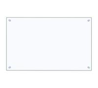 vidaXL Kitchen Backsplash Heat-resistant Scratch-resistant Kitchen Decor Wall Panel System Tile Splash Guard Transparent 80x50cm Tempered Glass