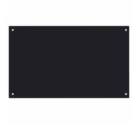 Vidaxl Kitchen Backsplash Black 100 X 60 Cm Tempered Glass