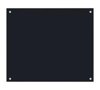 Vidaxl Kitchen Backsplash Black 70 X 60 Cm Tempered Glass