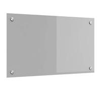 vidaXL Kitchen Backsplash Light Grey 70 x 40 cm Tempered Glass, Modern, Durable Glass Backsplash for Kitchen, Heat-Resistant Wall Cover, Stylish Design, Easy Installation Feature