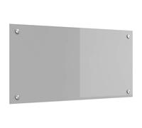 vidaXL Kitchen Backsplash Tempered Glass, Durable, Heat-Resistant, Light Grey 80 x 40 x 0.6 cm