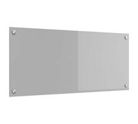 vidaXL Kitchen Backsplash Light Grey 90 x 40 cm Tempered Glass | Tough and long-lasting for everyday use, Handles high temps without breaking a sweat, Simple, stylish, and sleek