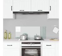 vidaXL Kitchen Backsplash Heat-resistant Scratch-resistant Kitchen Decor Wall Panel System Tile Splash Guard Transparent 100x40cm Tempered Glass